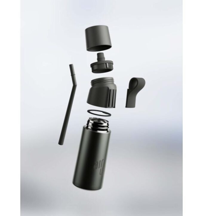 Gen 2 Steel Flessen Dusky Obsidian Gen 2 Steel Flessen Dusky Obsidian