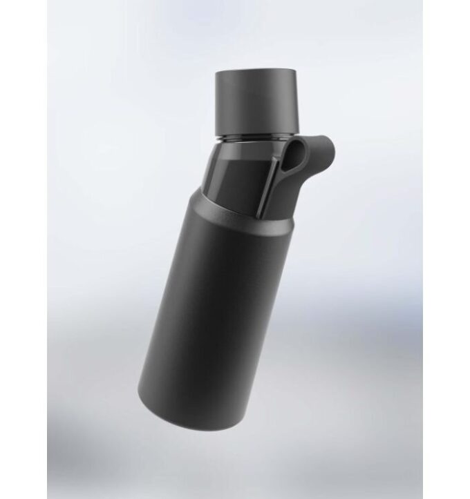 Gen 2 Steel Flessen Pitch Black Gen 2 Steel Flessen Pitch Black